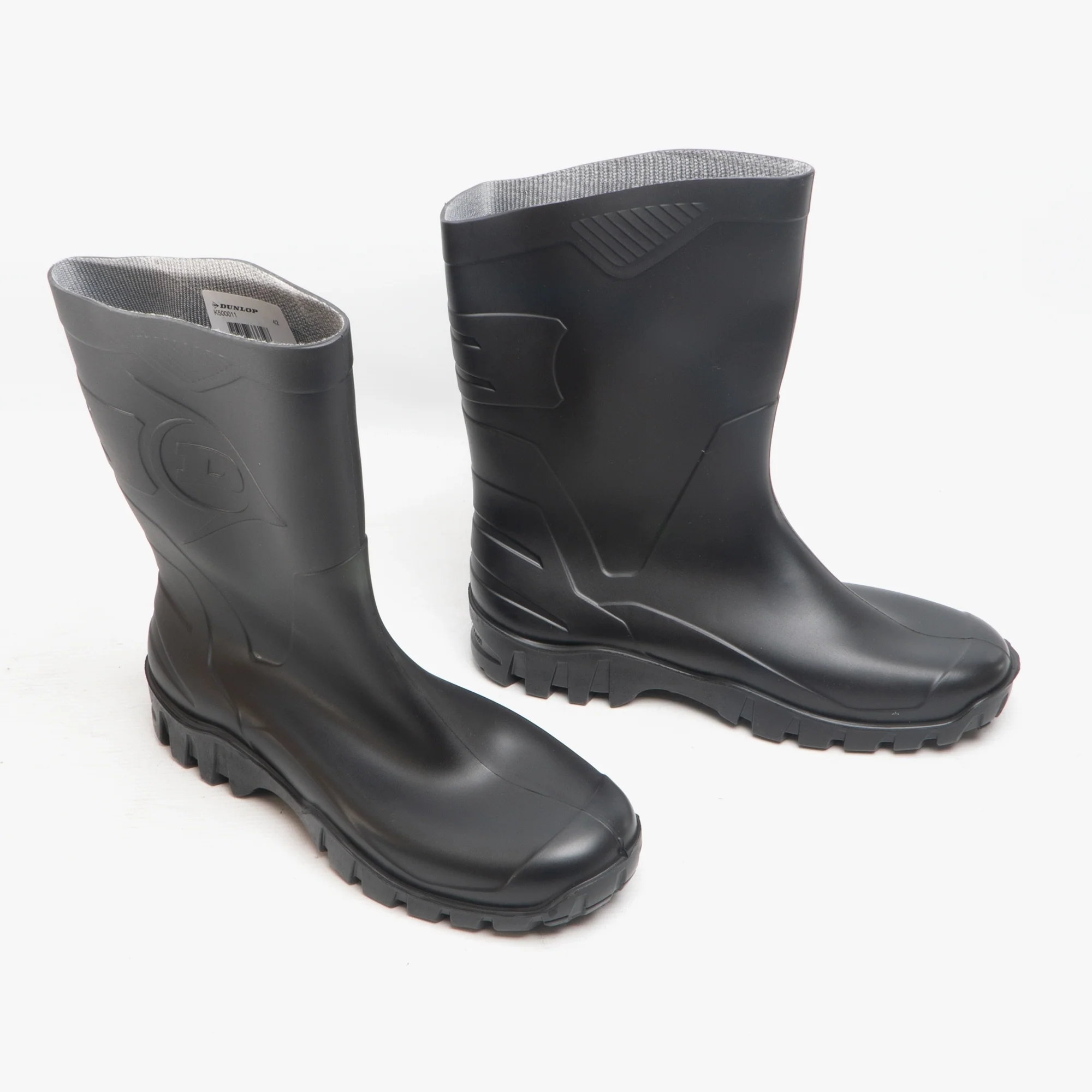 Dunlop DEE Unisex Half Length Wellington Boots Black - Image 2