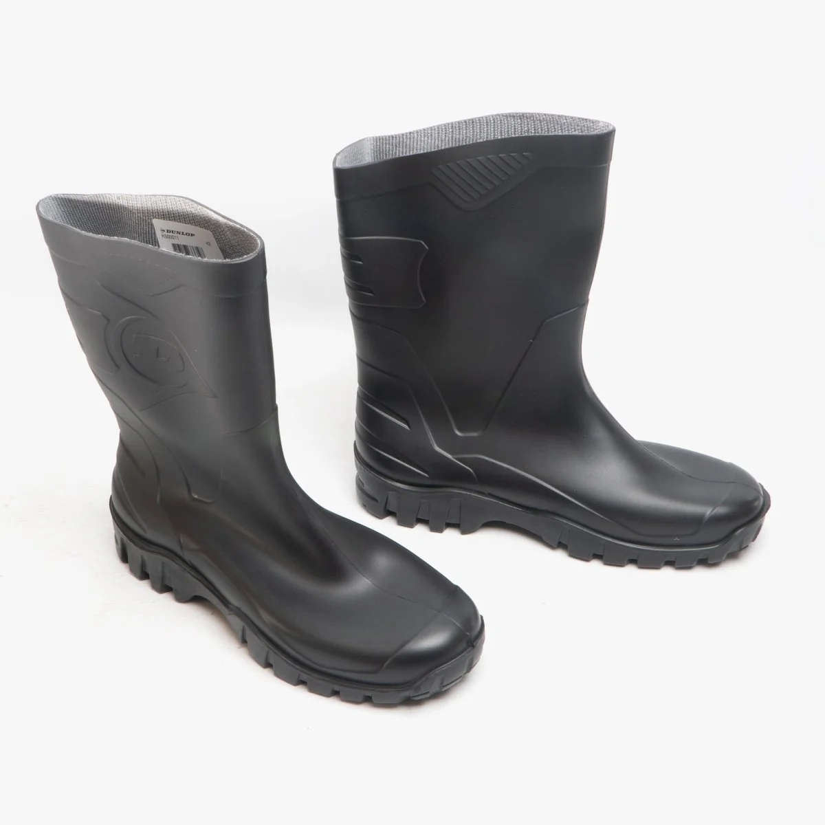 Dunlop DEE Unisex Half Length Wellington Boots Black - Image 4