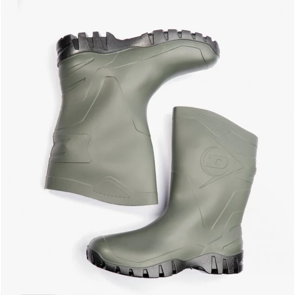 Dunlop DEE Unisex Half Length Wellington Boots Green - Image 11