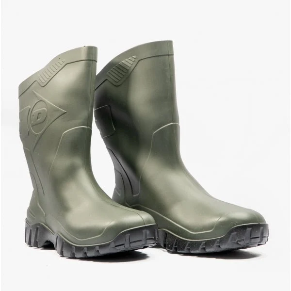 Dunlop DEE Unisex Half Length Wellington Boots Green - Image 13