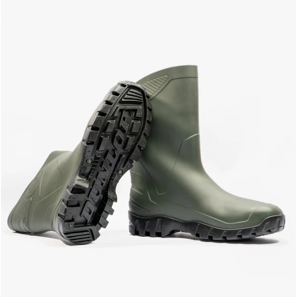 Dunlop DEE Unisex Half Length Wellington Boots Green - Image 3