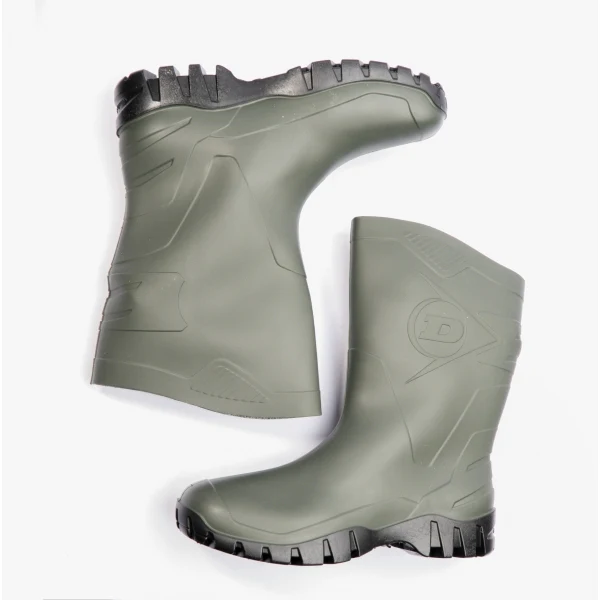 Dunlop DEE Unisex Half Length Wellington Boots Green - Image 4
