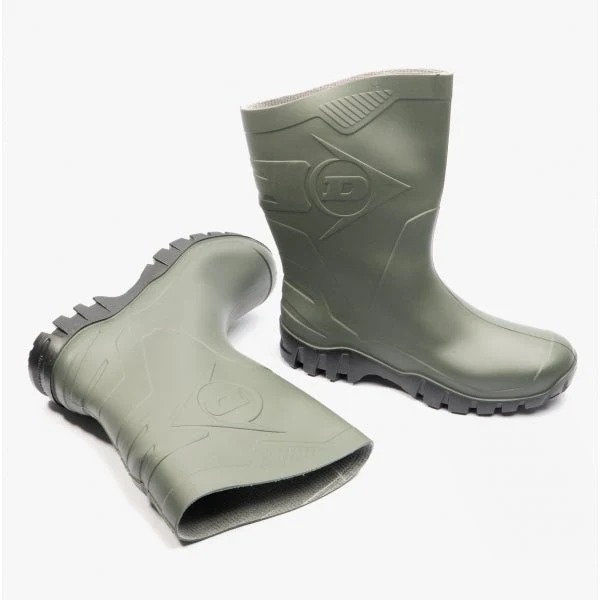 Dunlop DEE Unisex Half Length Wellington Boots Green - Image 9