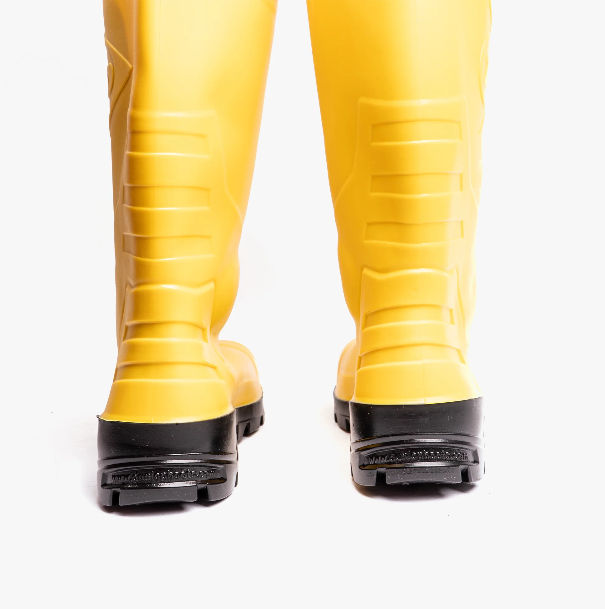 Dunlop DEVON Unisex Steel Safety Wellington Boots Yellow - Image 4