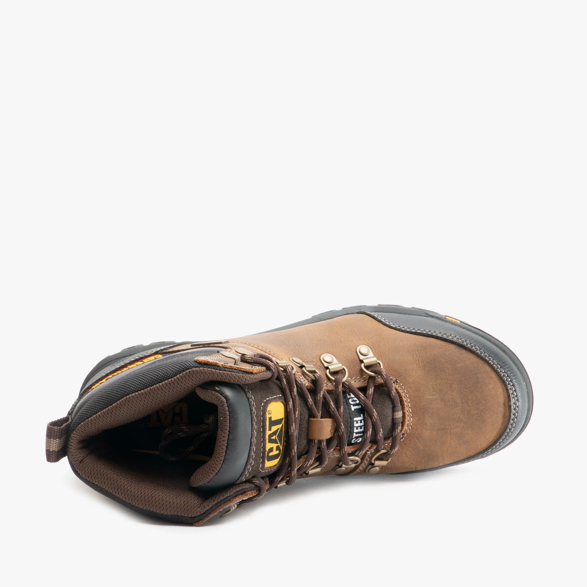 CAT FRAMEWORK Mens Safety Boots Brown - Image 4