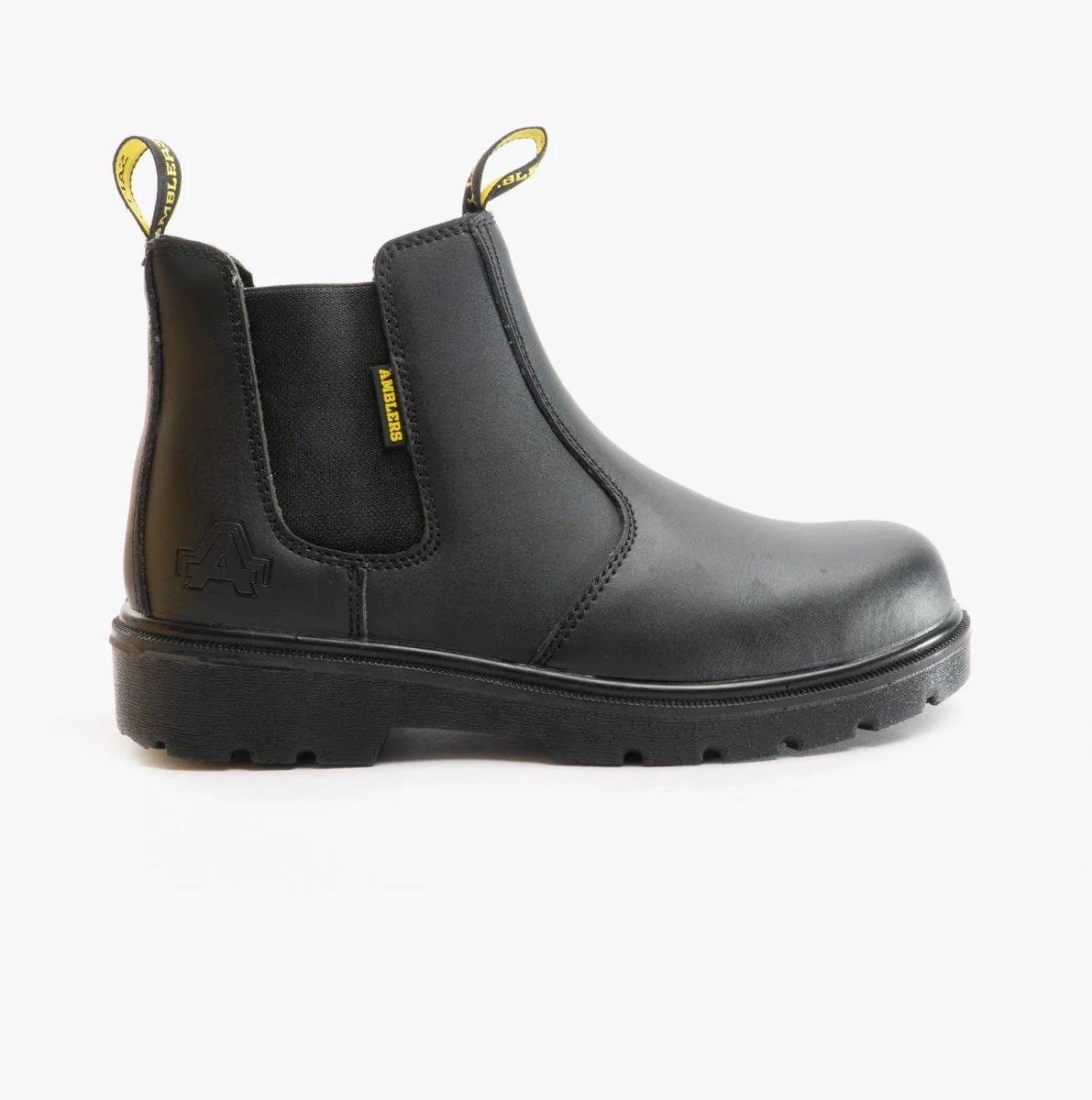 Amblers Safety FS116 Unisex Leather Chelsea Safety Boots Black - Image 8