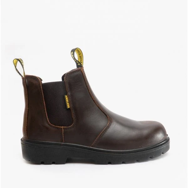 Amblers Safety FS128 Unisex Leather Safety Boots Brown - Image 6