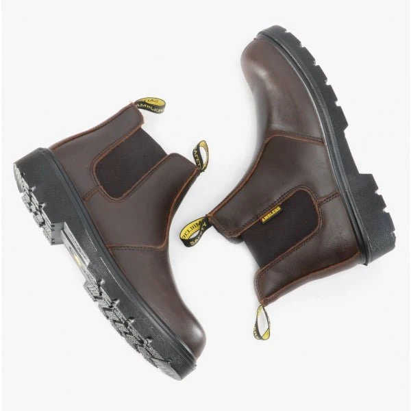 Amblers Safety FS128 Unisex Leather Safety Boots Brown - Image 7