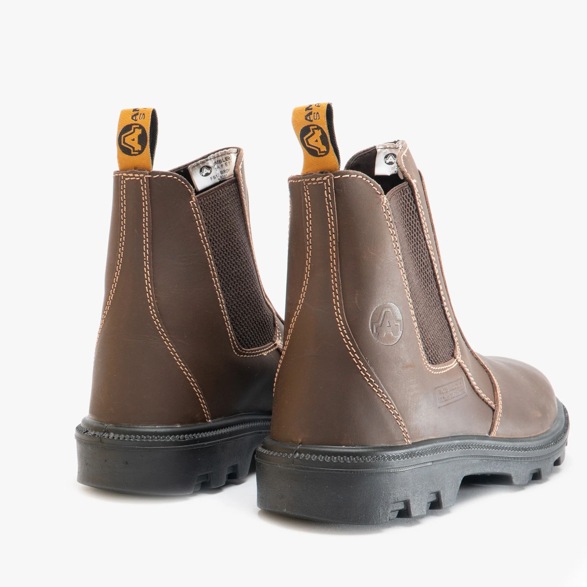Amblers Safety FS131 Mens Leather Safety Dealer Boots Brown - Image 4