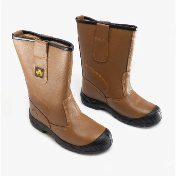 Amblers Safety FS142 Unisex Leather Safety Boots Tan - Image 7