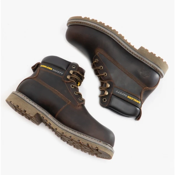 Amblers Safety FS164 Unisex Leather Safety Boots Brown - Image 2