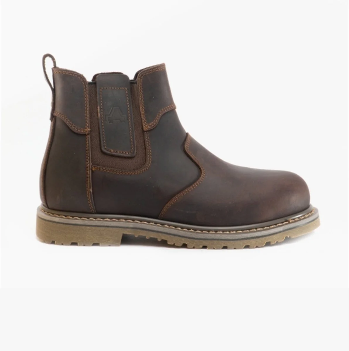 Amblers Safety FS165 Unisex Leather Dealer Safety Boots Brown - Image 7
