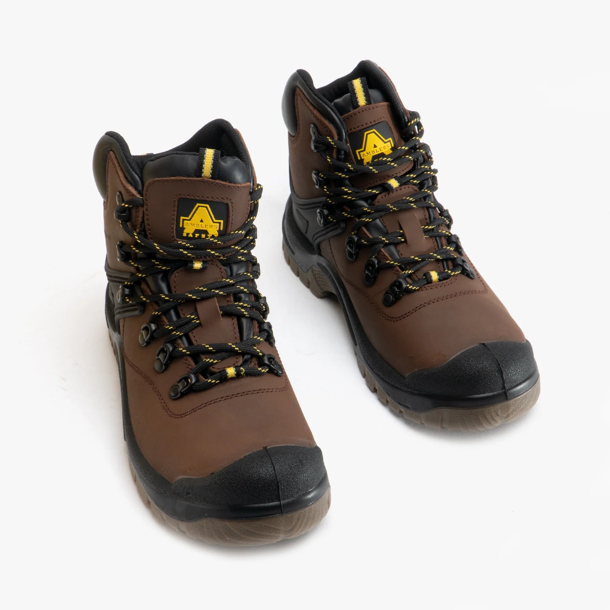 Amblers Safety FS197 Unisex Leather Safety Boots Brown - Image 2