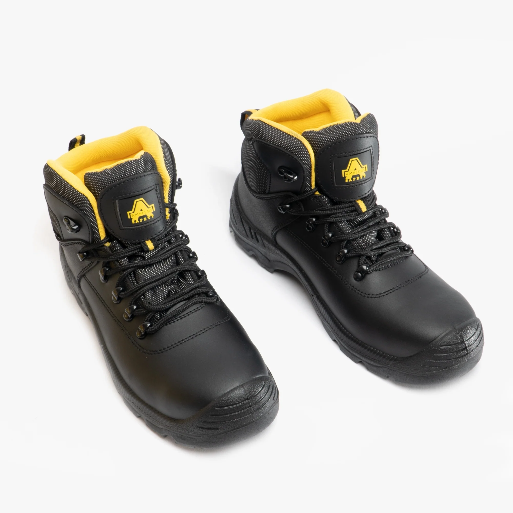Amblers Safety FS220 Unisex Leather Safety Boots Black - Image 2