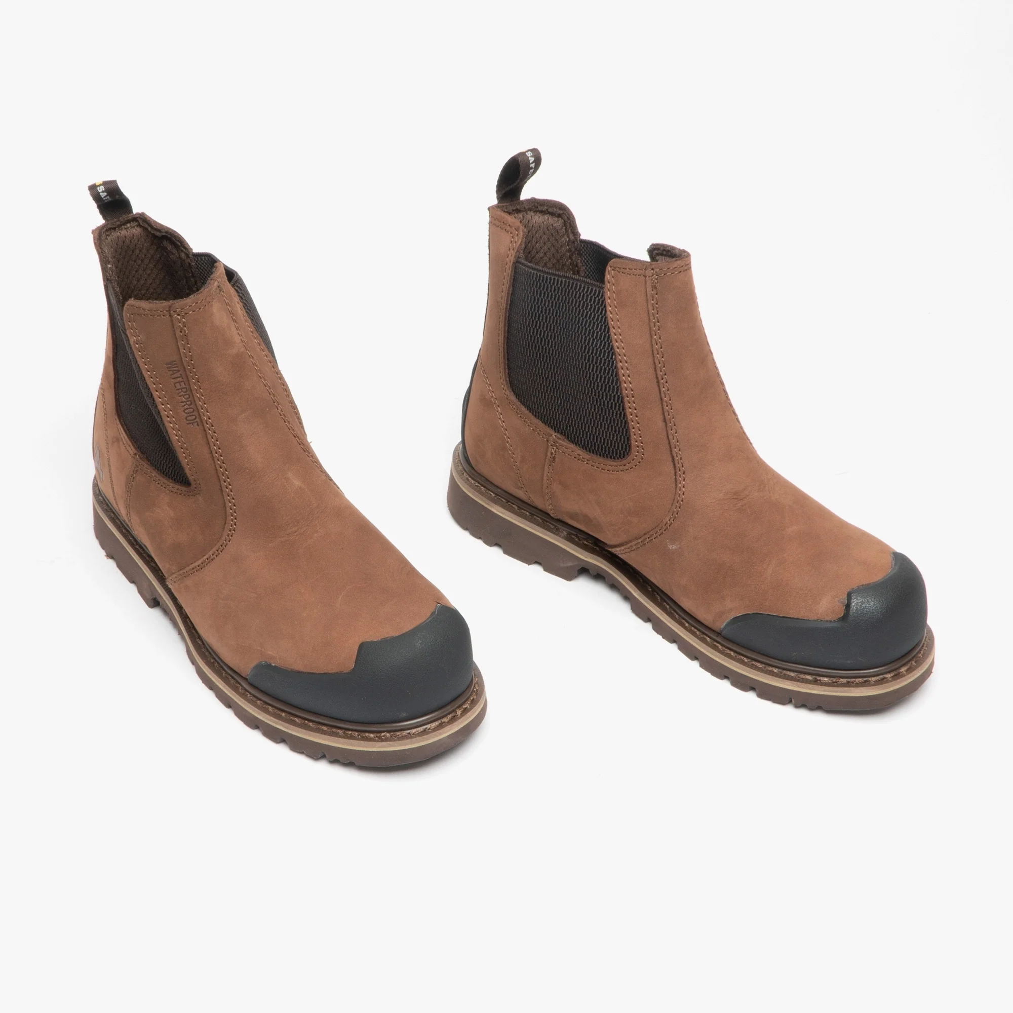 Amblers Safety FS225 Mens Leather Dealer Safety Boots Brown - Image 2