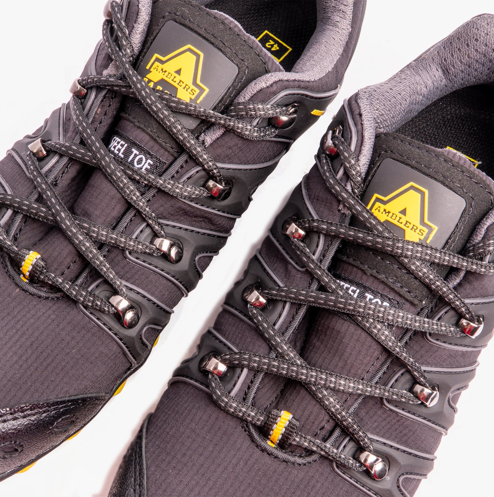 Amblers Safety FS23 Unisex Safety Trainers Black - Image 4