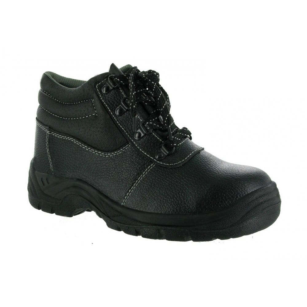 Centek FS330 Unisex Leather Safety Boots Black - Image 7