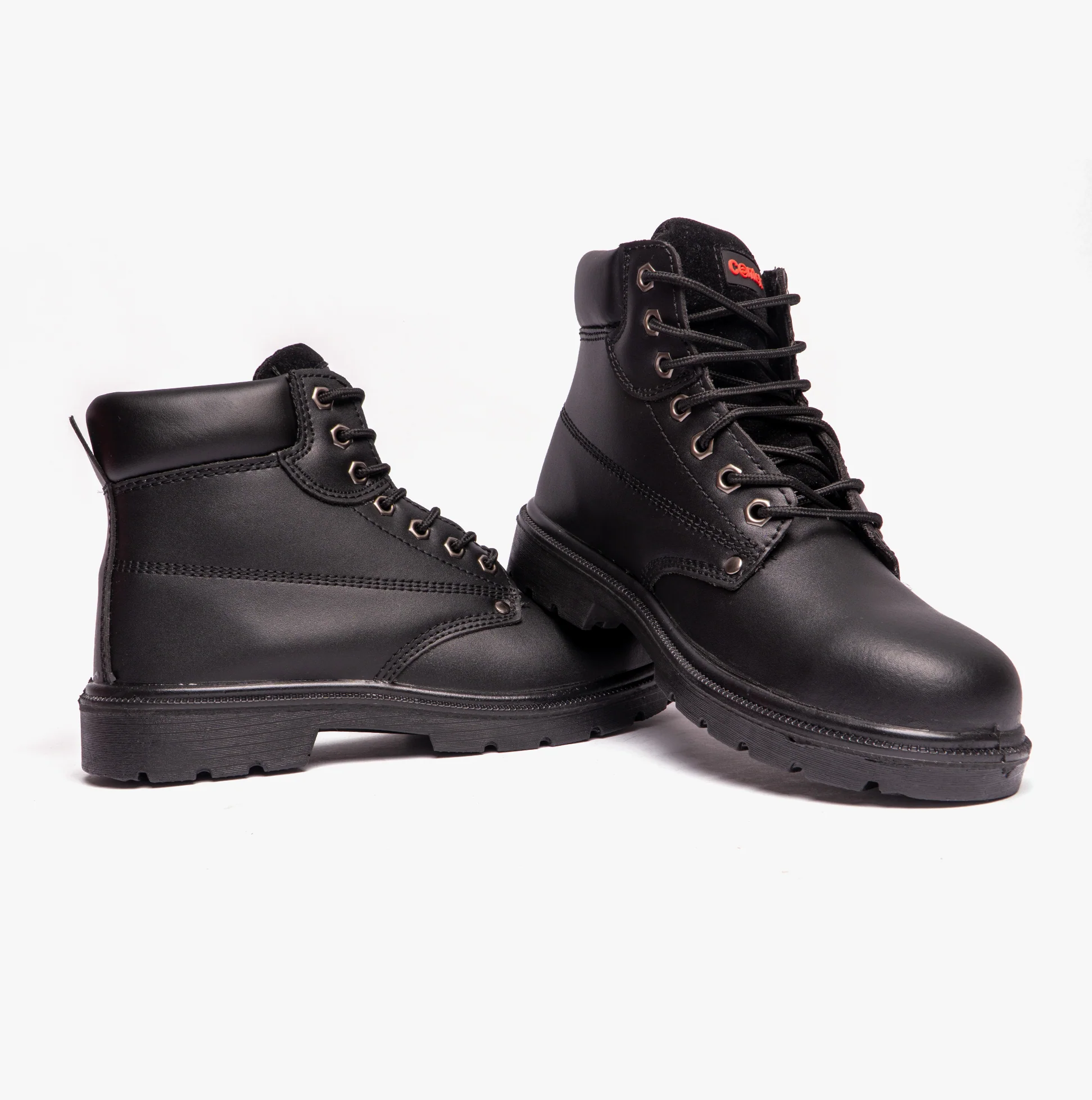 Centek FS331 Unisex Leather Safety Boots Black - Image 5