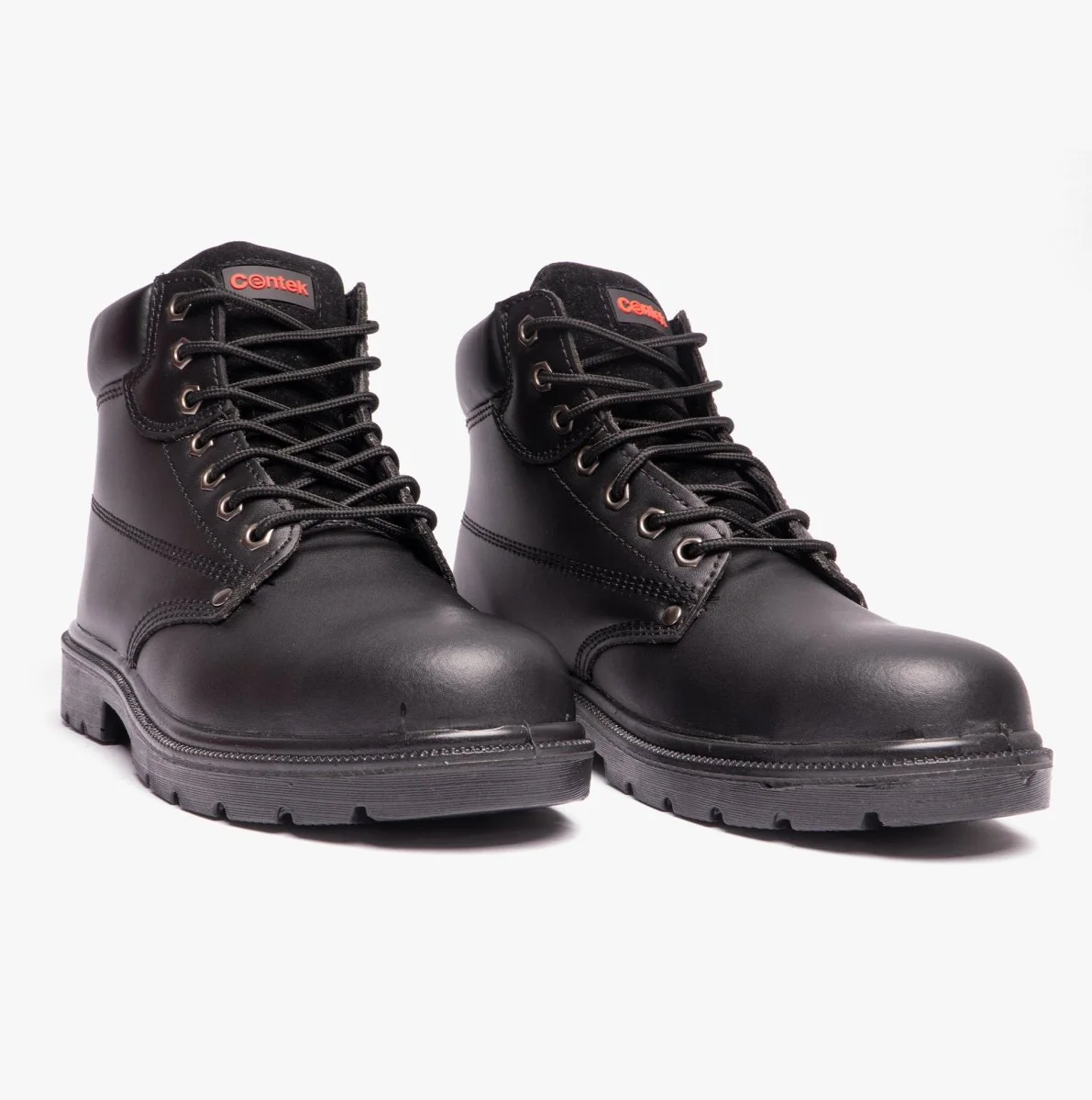 Centek FS331 Unisex Leather Safety Boots Black - Image 8