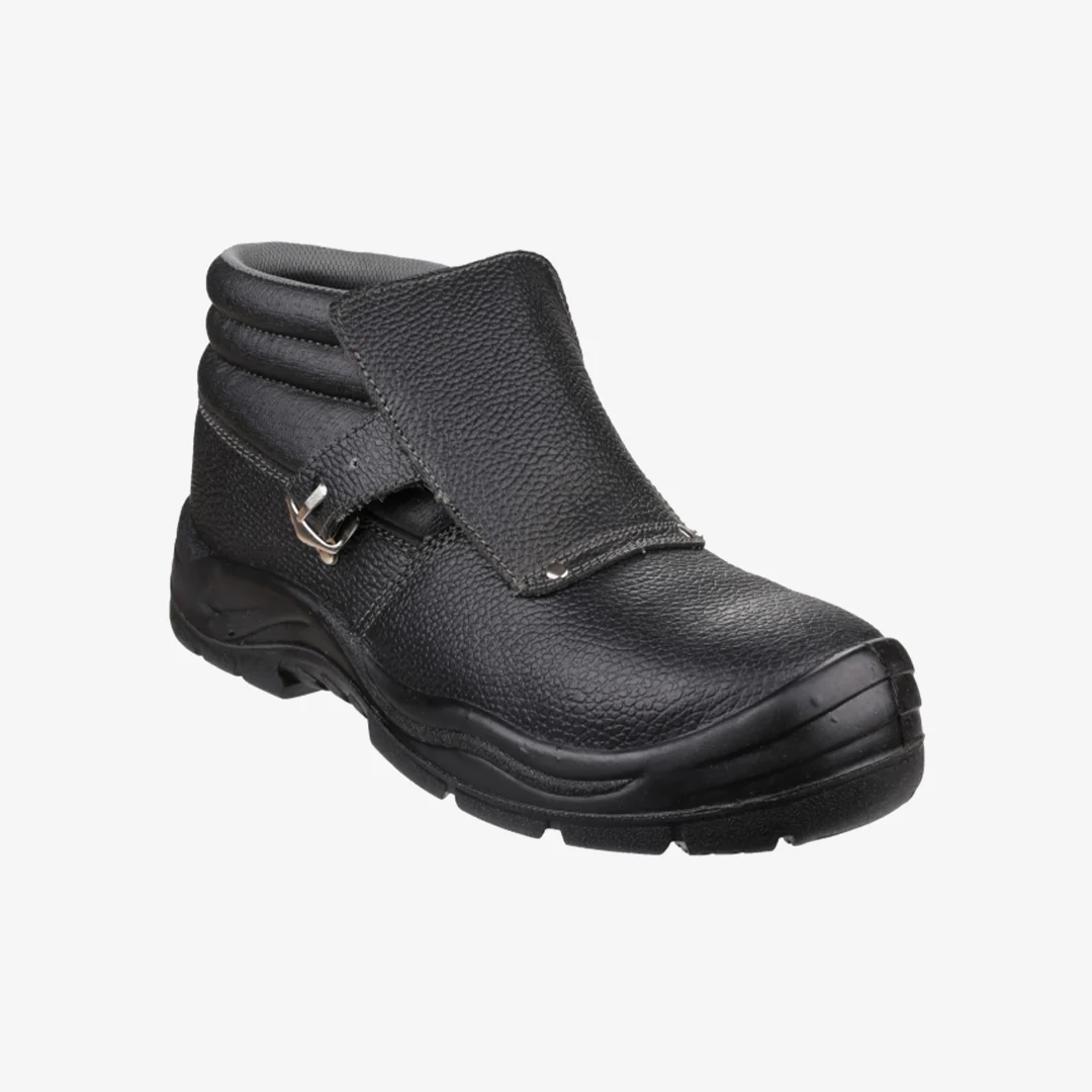 Centek GLYDER Mens Leather Welding Safety Boots Black - Image 2