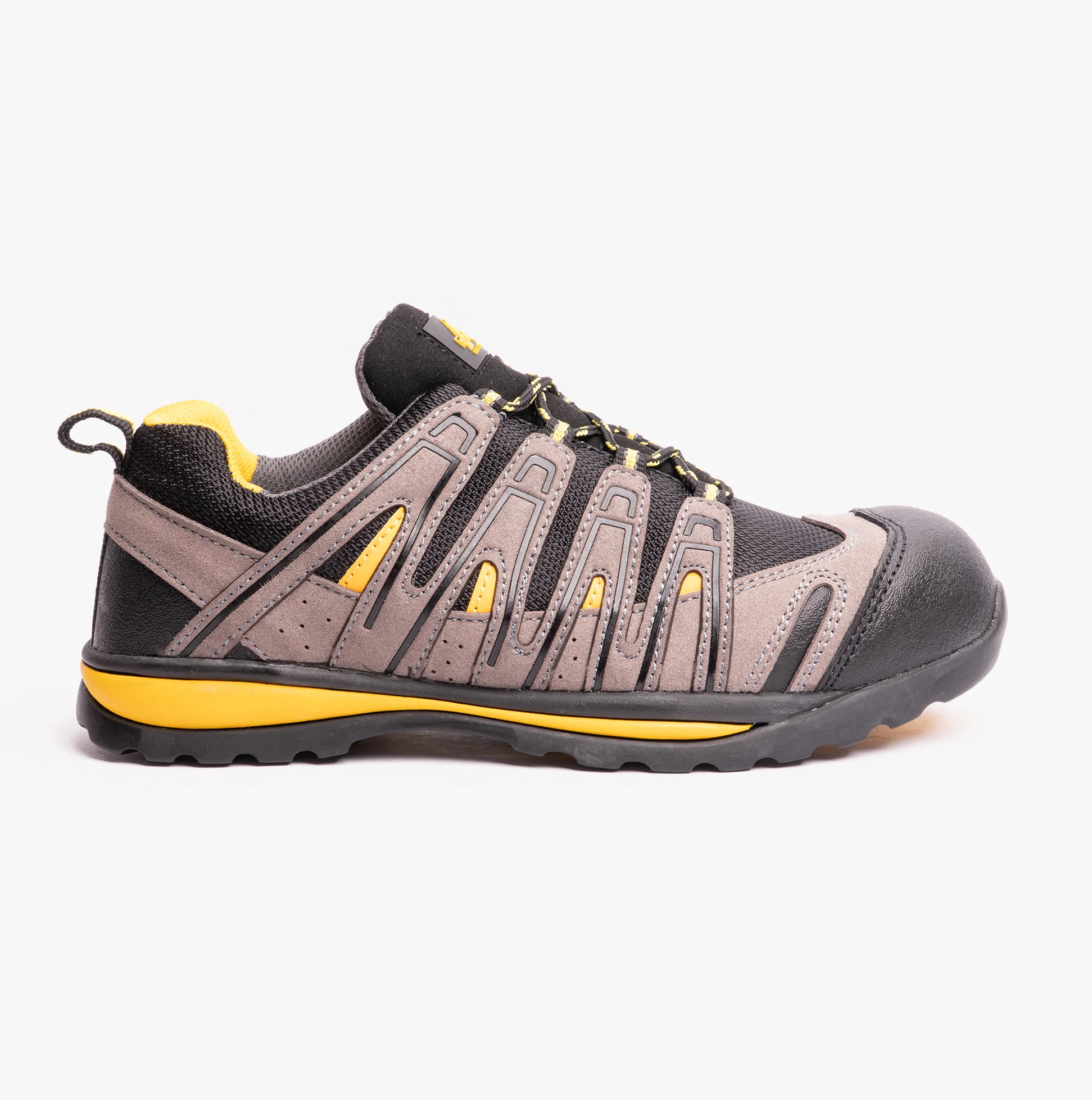 Amblers Safety FS42C Unisex Safety Trainers Black/Yellow