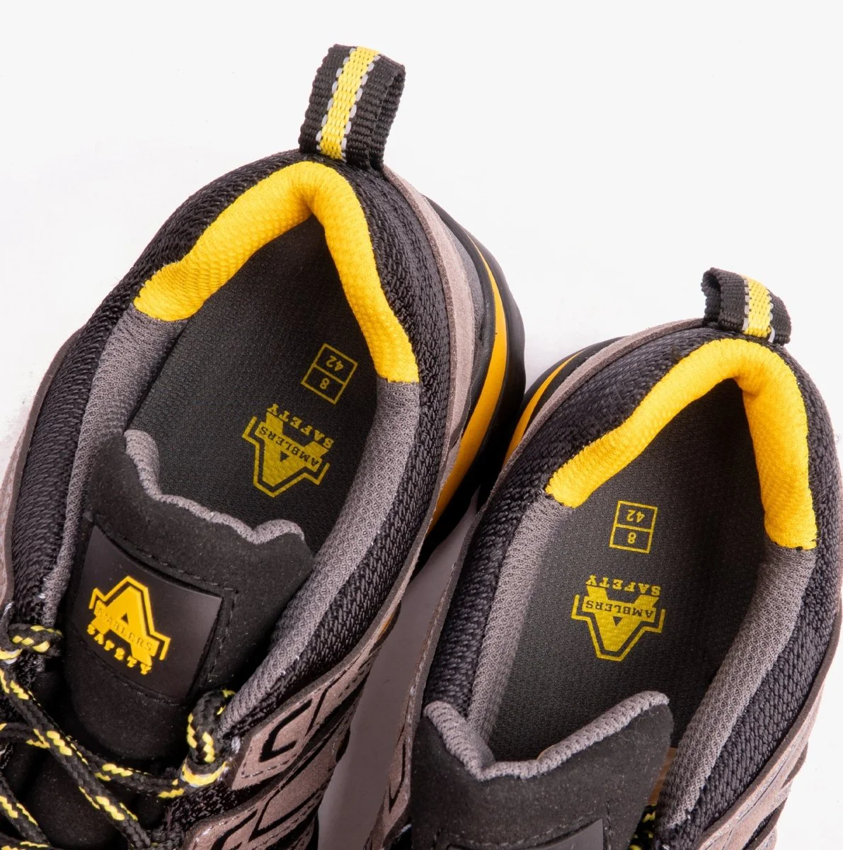 Amblers Safety FS42C Unisex Safety Trainers Black/Yellow - Image 13