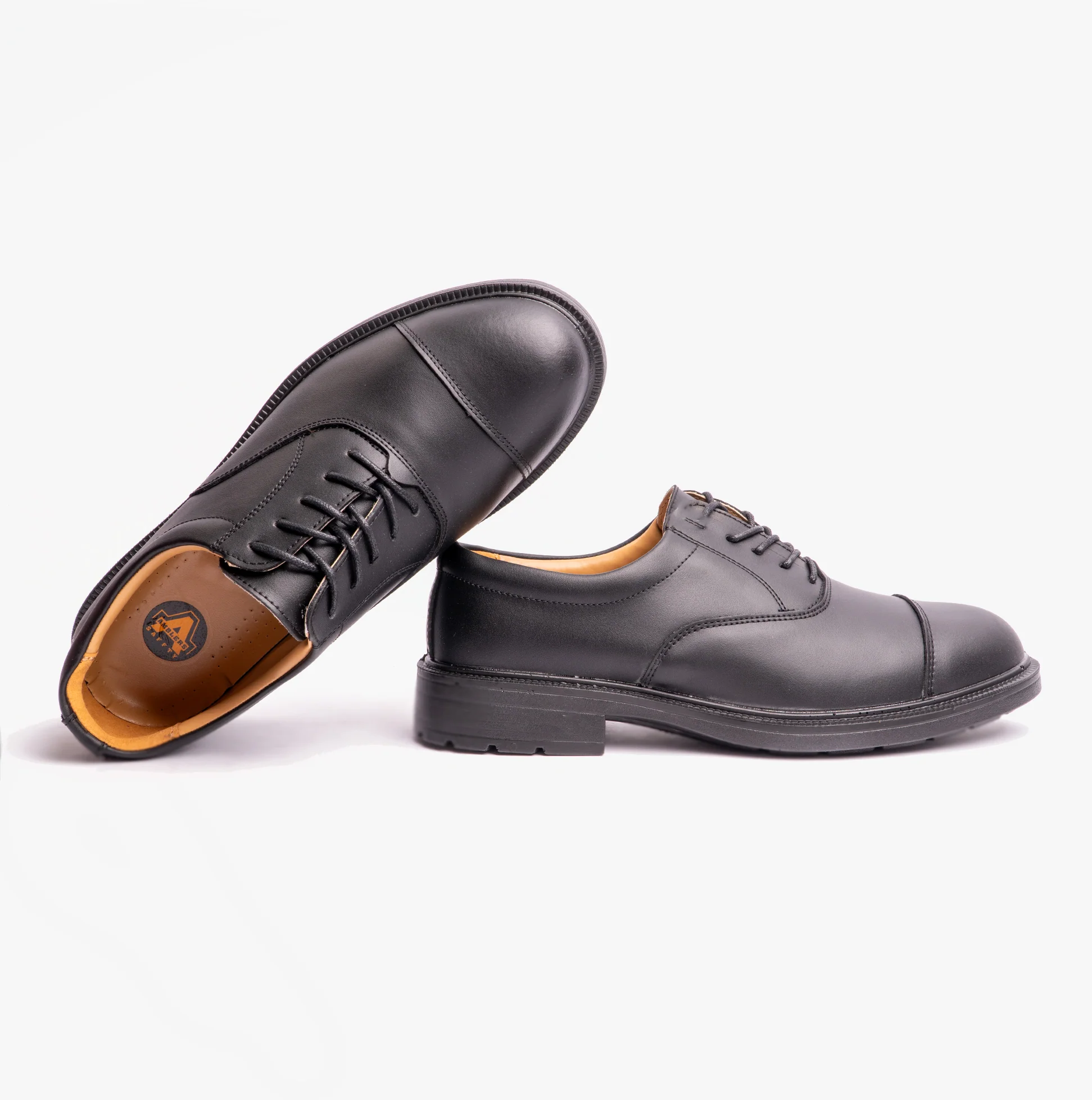 Amblers Safety FS43 Mens Leather Safety Shoes Black - Image 3