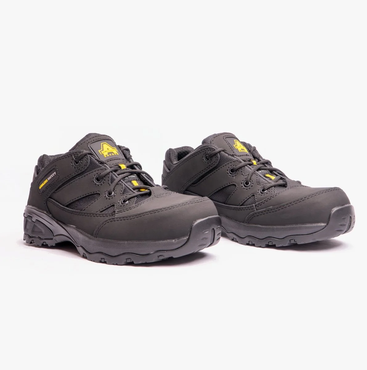 Amblers Safety FS68C Unisex Leather Safety Trainers Black - Image 11