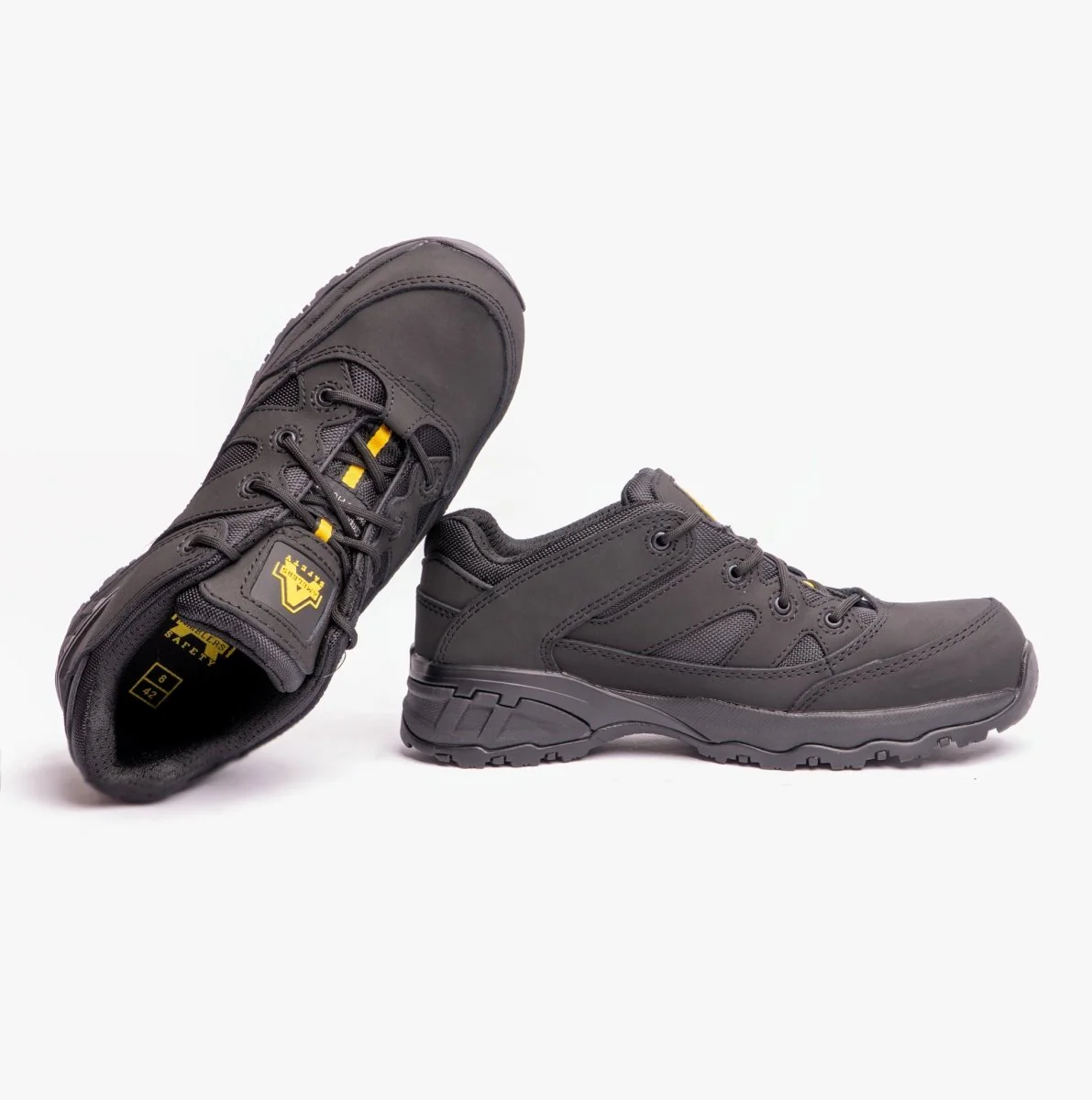 Amblers Safety FS68C Unisex Leather Safety Trainers Black - Image 13