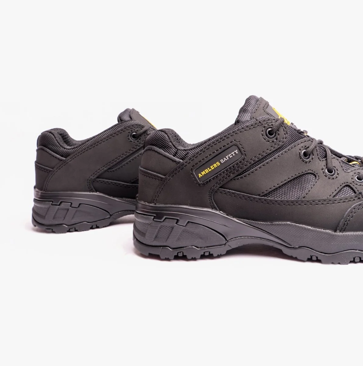 Amblers Safety FS68C Unisex Leather Safety Trainers Black - Image 15