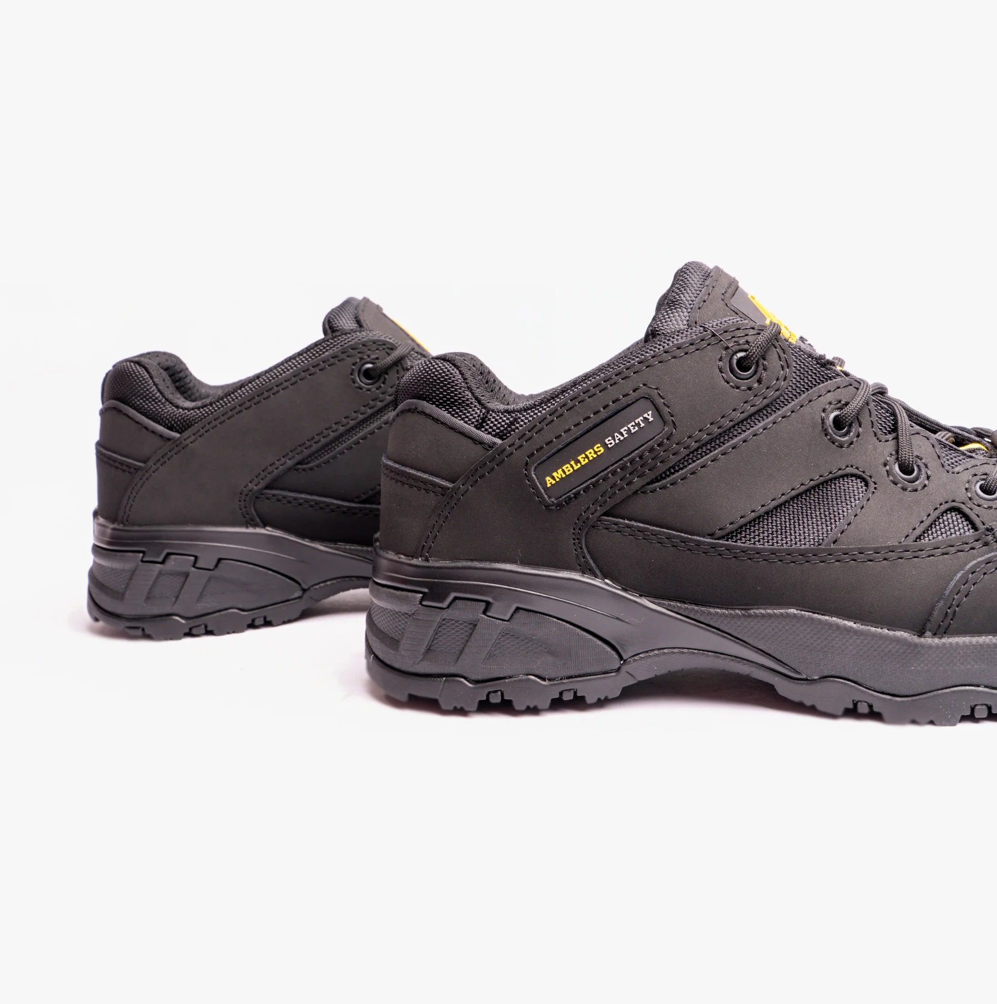 Amblers Safety FS68C Unisex Leather Safety Trainers Black - Image 6
