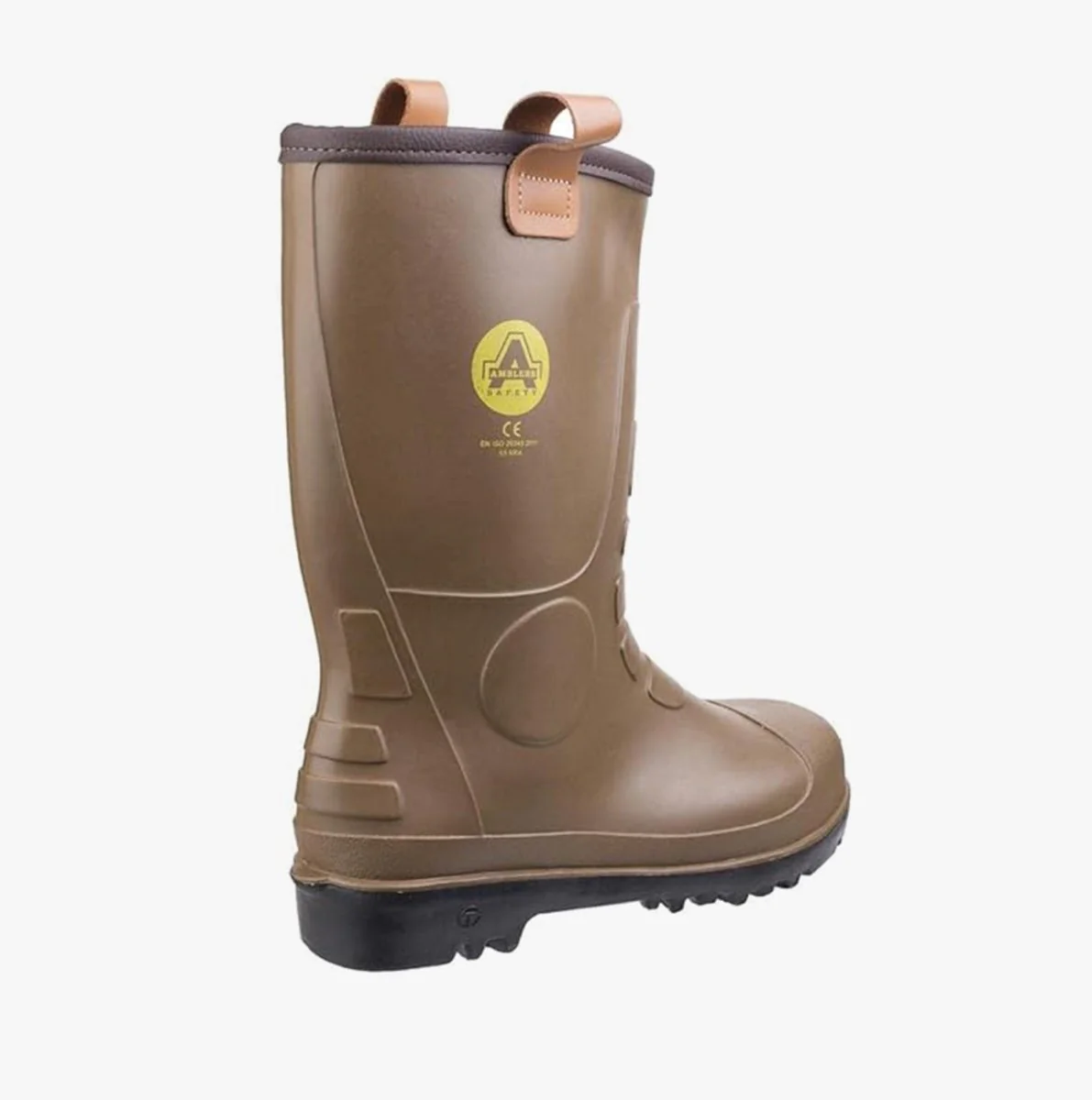 Amblers Safety FS95 Unisex Rigger Safety Boots Wellingtons Tan - Image 7