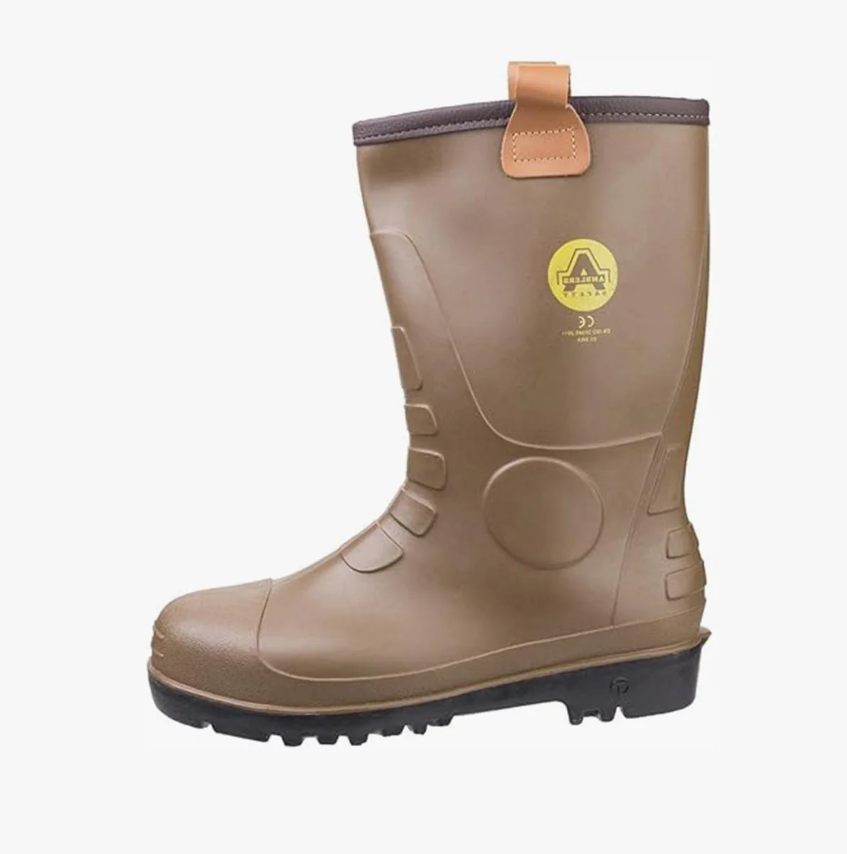 Amblers Safety FS95 Unisex Rigger Safety Boots Wellingtons Tan - Image 8