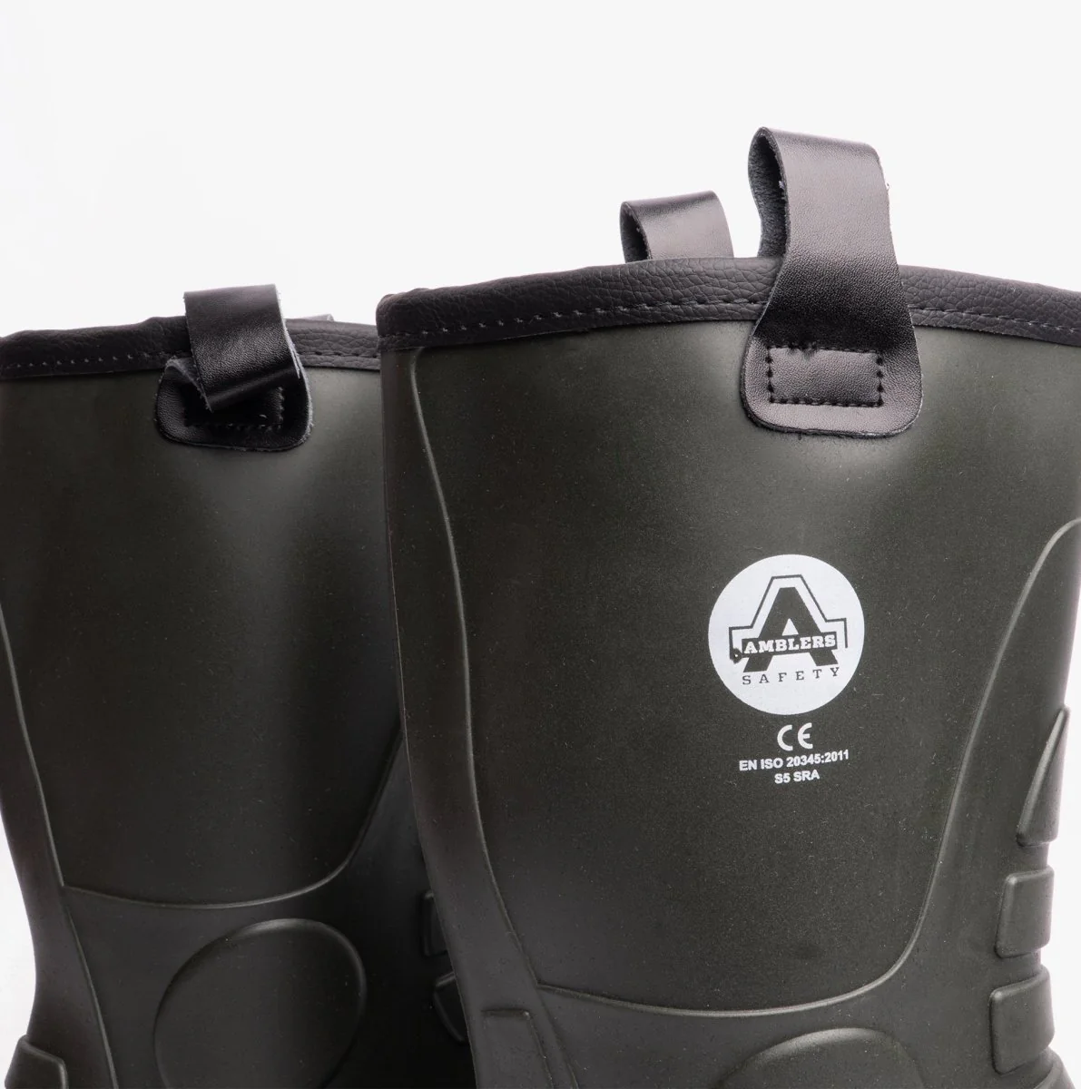 Amblers Safety FS97 Unisex Safety Rigger Wellington Boots Green - Image 11