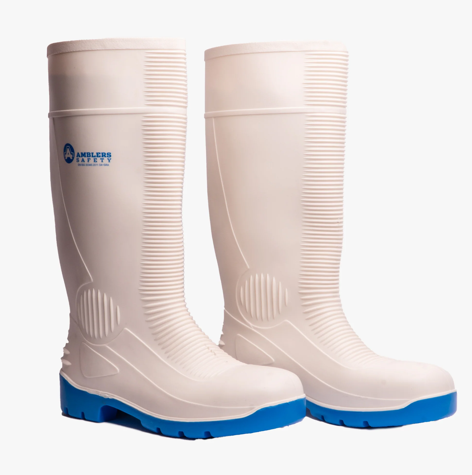 Amblers Safety FS98 Unisex Safety Boots Wellington White - Image 3