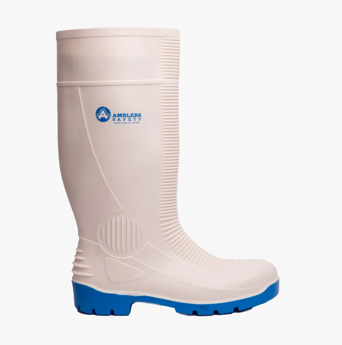 Amblers Safety FS98 Unisex Safety Boots Wellington White - Image 6