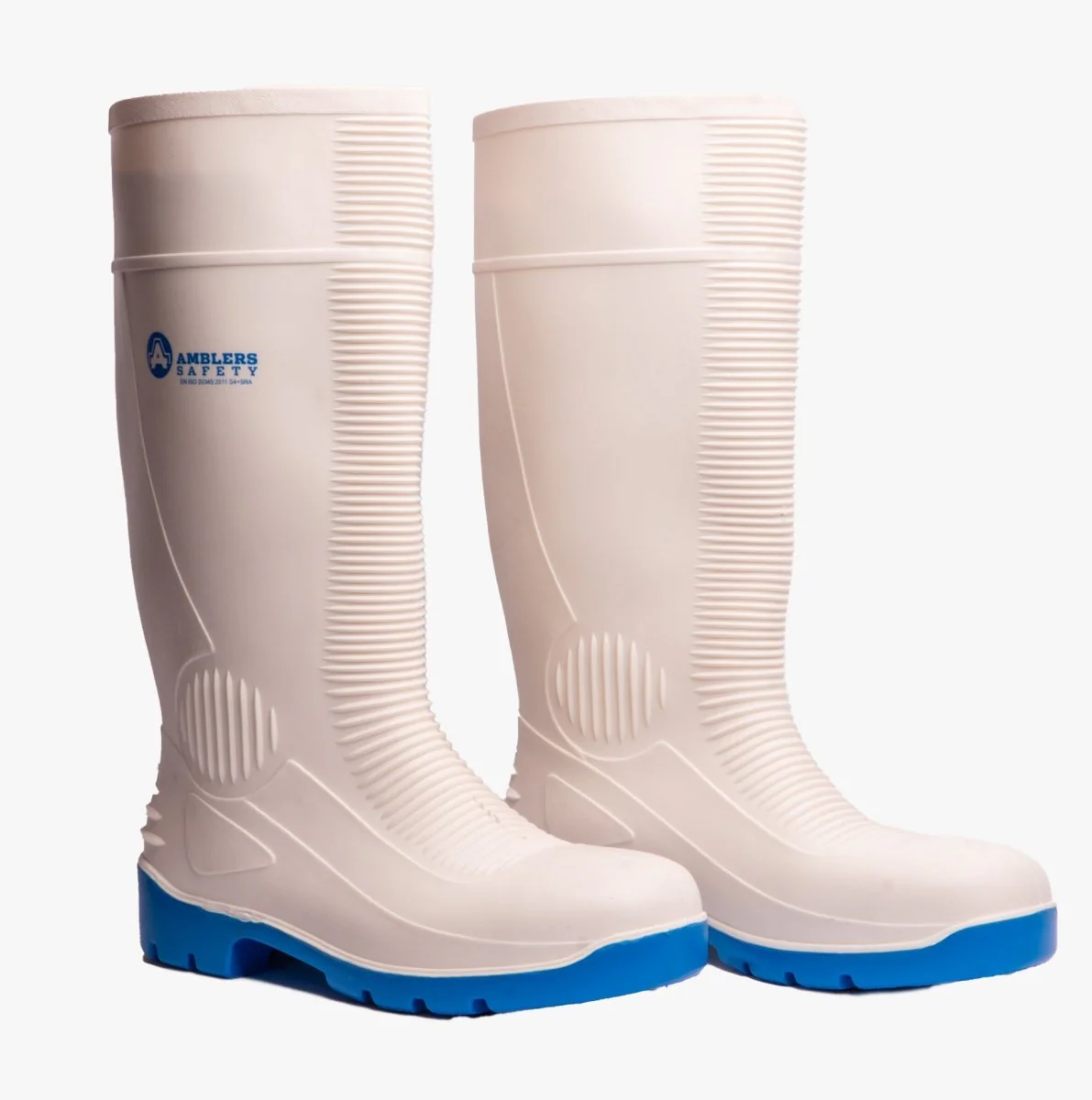 Amblers Safety FS98 Unisex Safety Boots Wellington White - Image 8