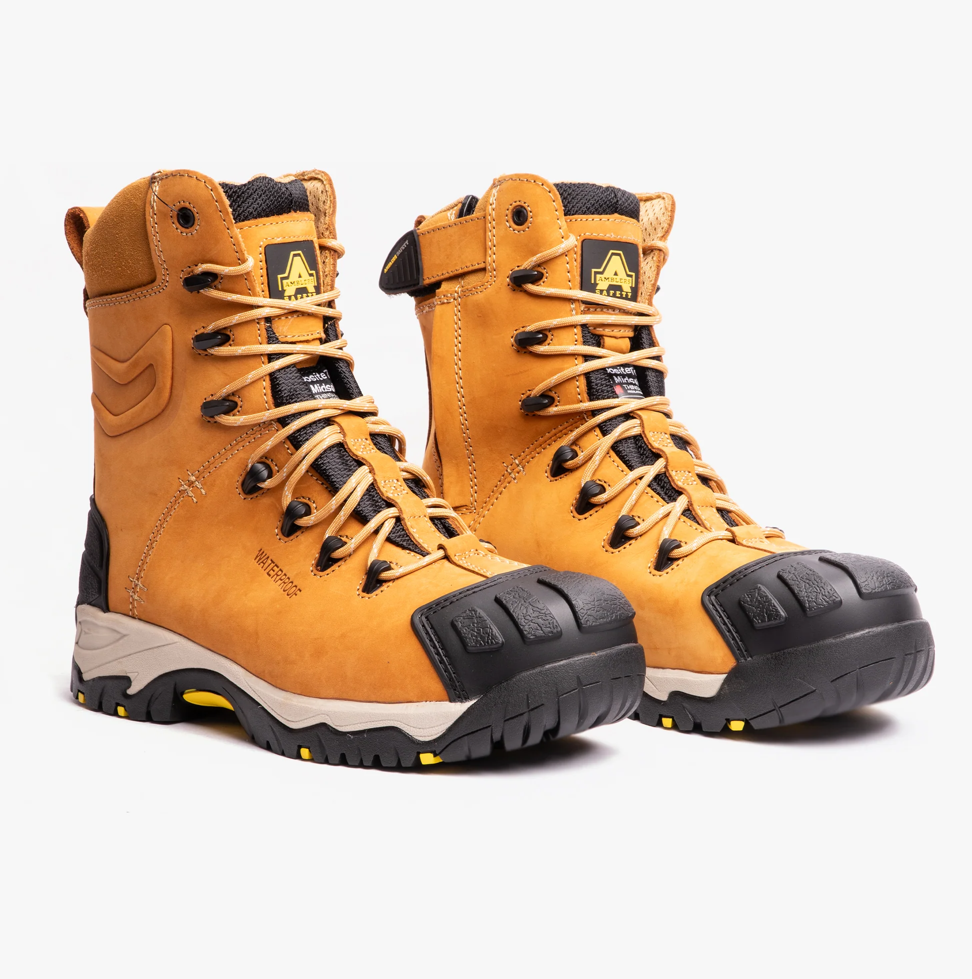 Amblers Safety FS998 Mens Leather Safety Boots Honey - Image 2