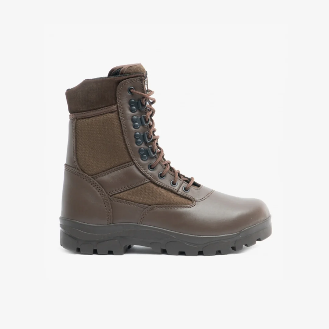 Grafters G-FORCE Unisex Non-Safety Combat Boots Brown - Image 7