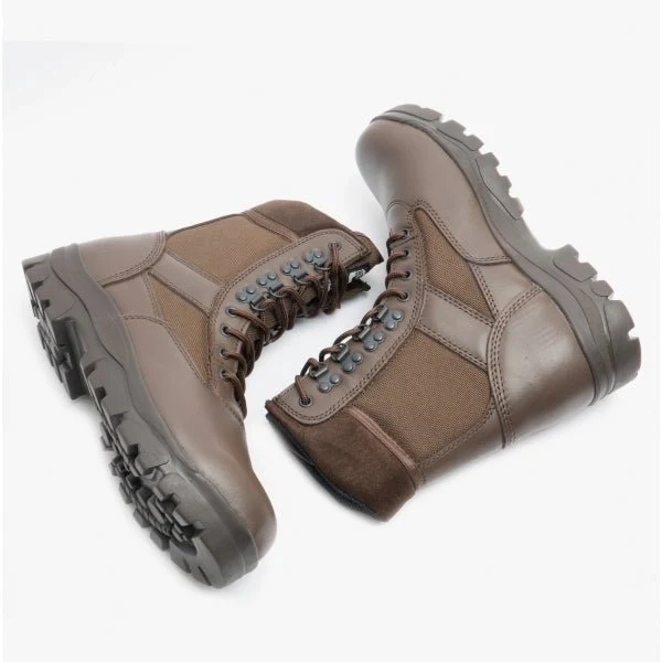 Grafters G-FORCE Unisex Non-Safety Combat Boots Brown - Image 9