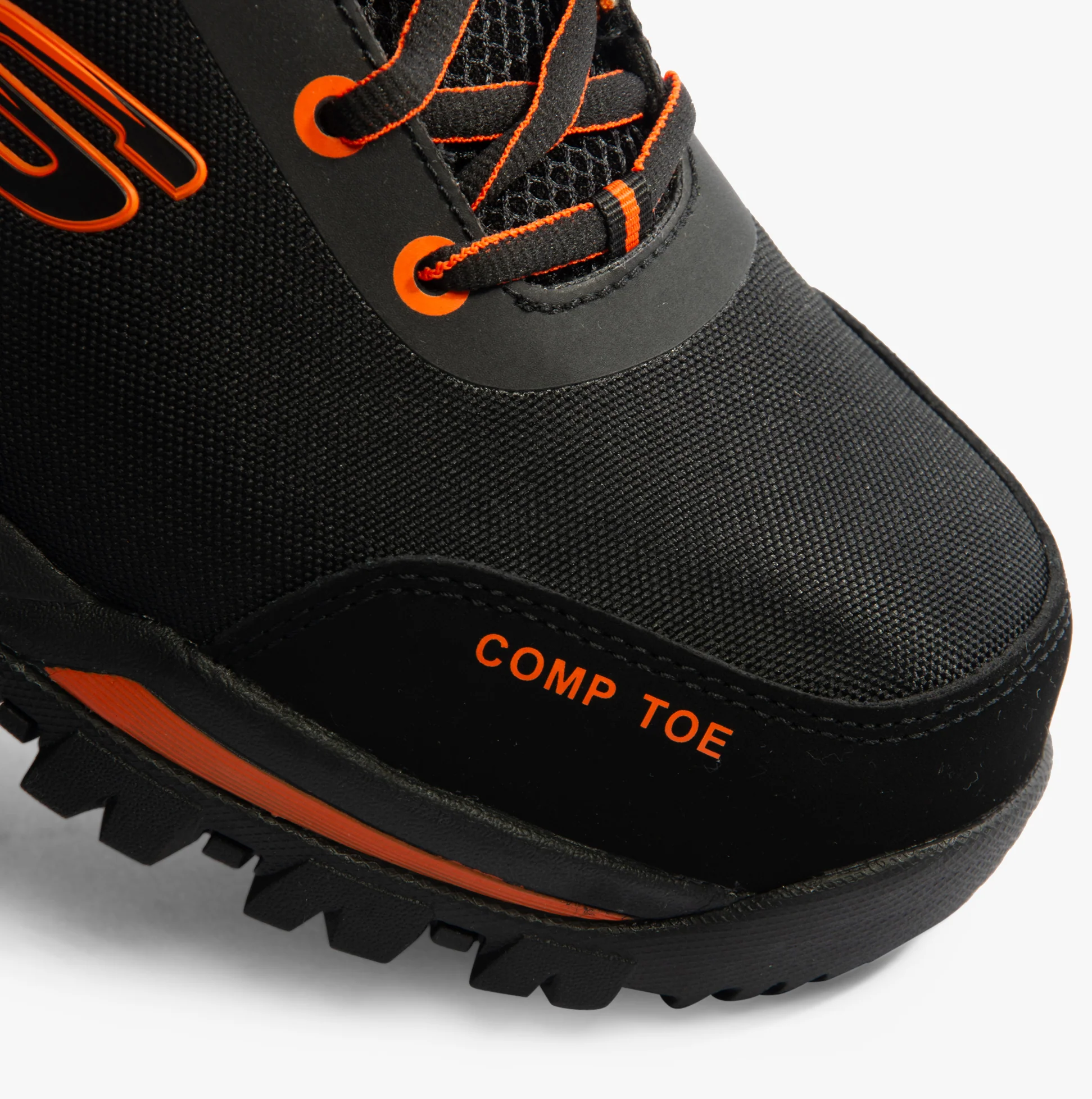Skechers Work 200188EC GATLON Mens Safety Trainers Black/Orange - Image 5