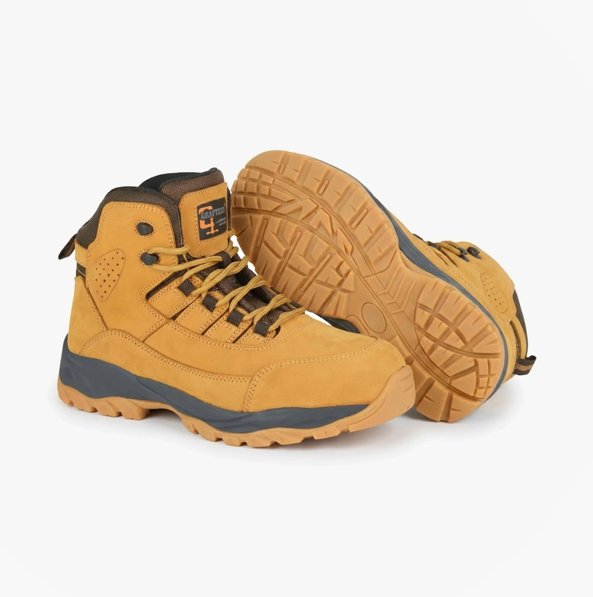 Grafters M331N Mens Safety Boots Honey - Image 4