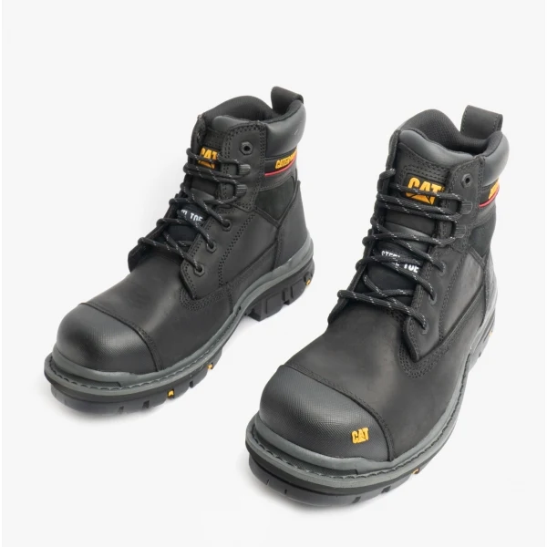 CAT GRAVEL 6" Mens Leather Safety Boots Black - Image 2