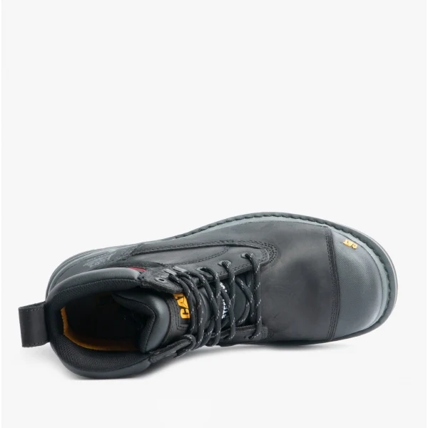 CAT GRAVEL 6" Mens Leather Safety Boots Black - Image 4