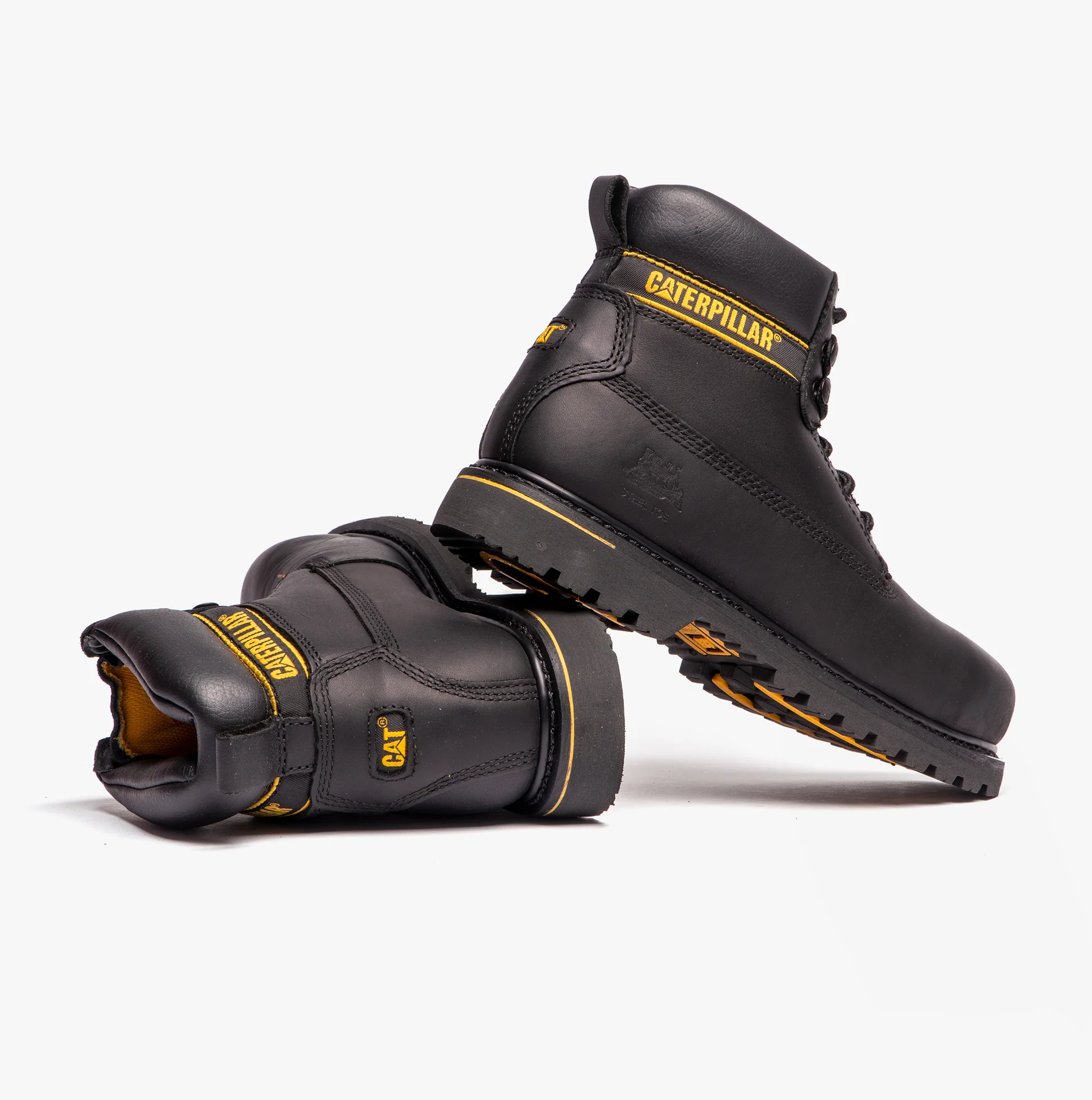 CAT HOLTON Mens Safety Boots Black - Image 6