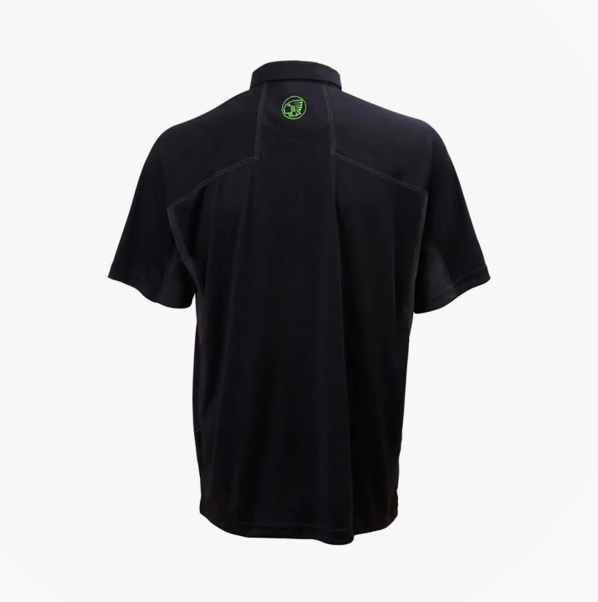 Apache LANGLEY Mens Polo Shirt Black Grey - Image 3