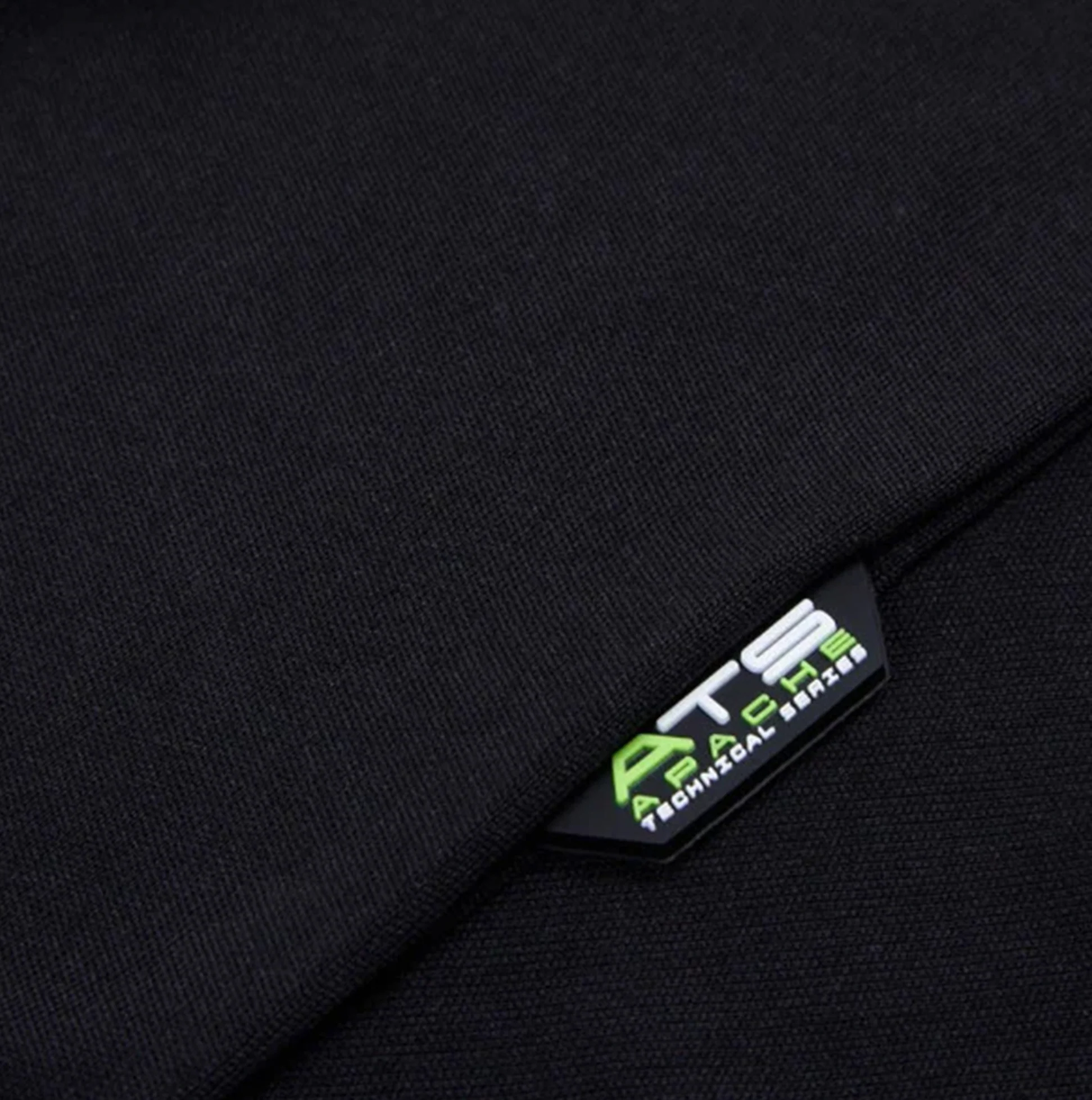 Apache LANGLEY Mens Polo Shirt Black Grey - Image 4