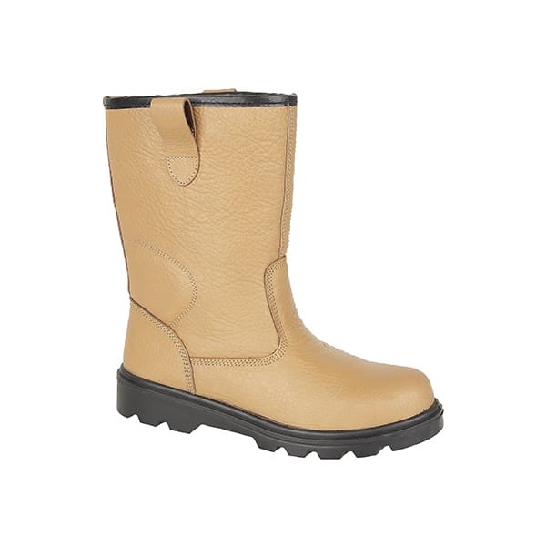 Grafters M020BSM Unisex Rigger Safety Boots Tan - Image 5