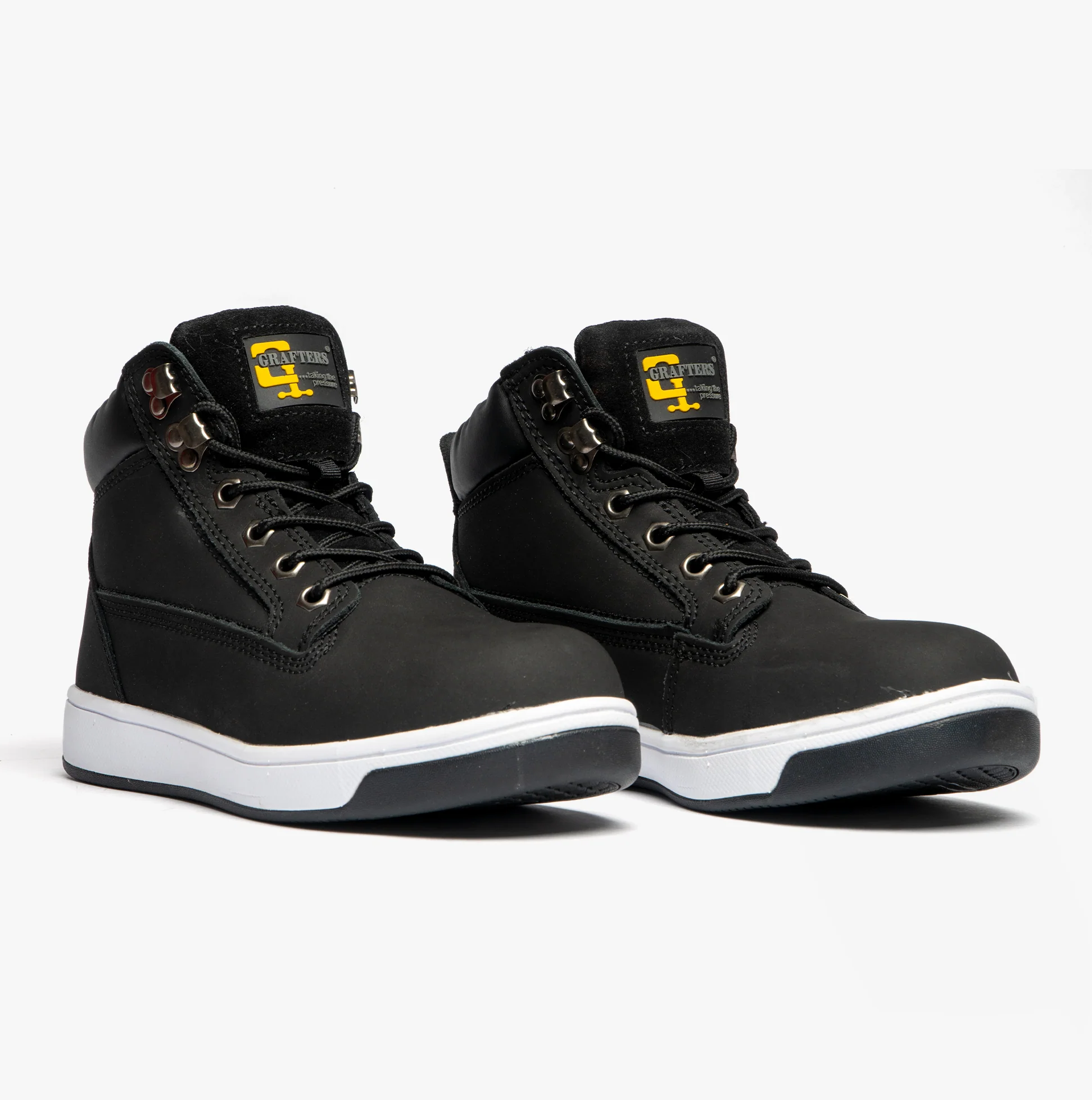 Grafters M057A Unisex Safety Trainer Boots Black - Image 2