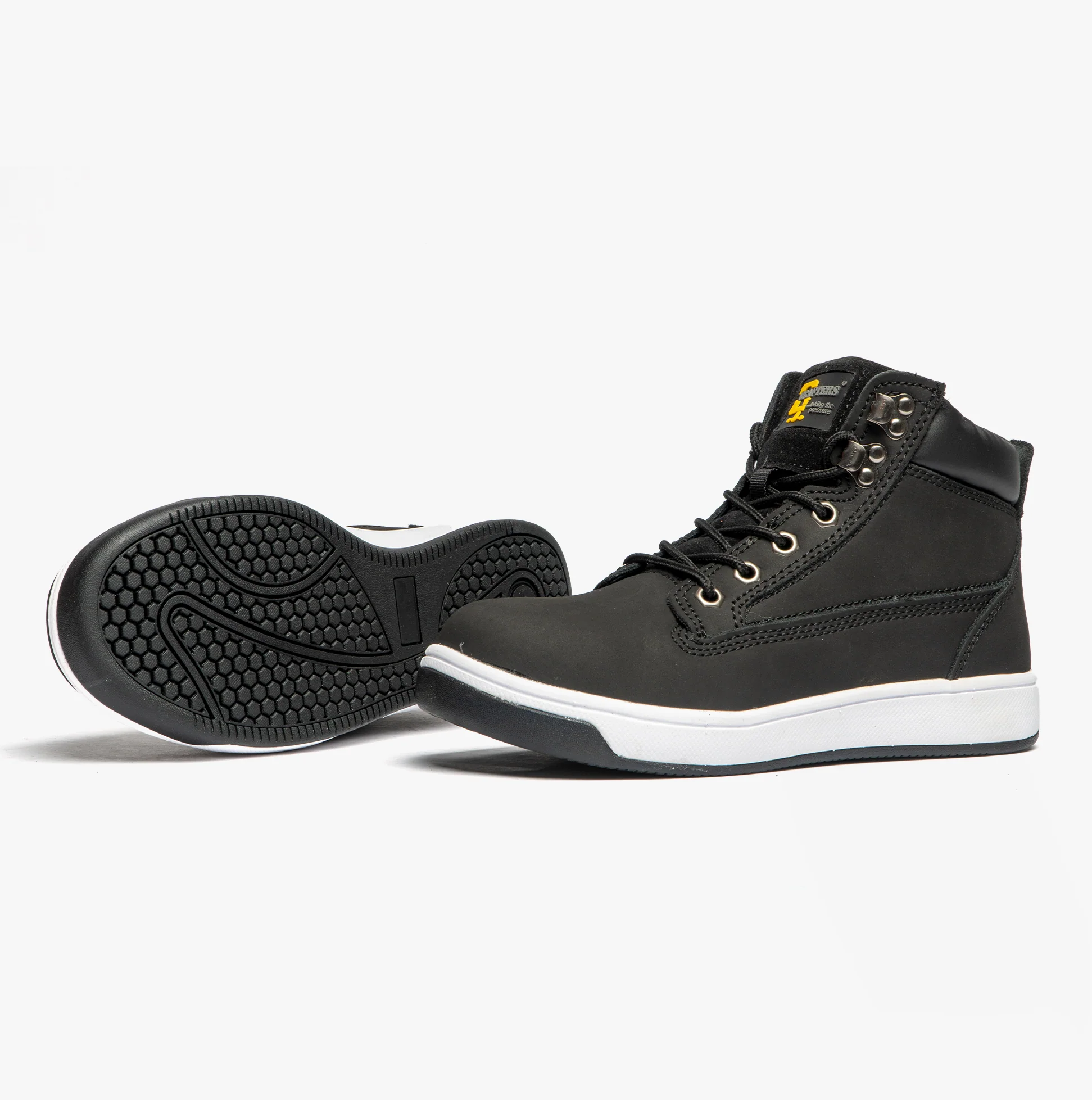 Grafters M057A Unisex Safety Trainer Boots Black - Image 4